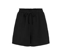 VILA Vijosa HW Shorts - Noos, Negro (Black Beauty), 44