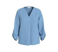 Vila Vijosa Noos 3/4 V-Neck Top, Azul Claro, 42