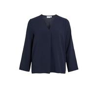 Vila Vijosa Noos 3/4 V-Neck Top, Azul Marino, 42