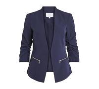 Vila Vijoy Noos-Chaqueta 3/4 Blazer, Azul Marino, 36 para Mujer