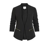 Vila Vijoy Noos-Chaqueta 3/4 Blazer, Negro, 40 para Mujer