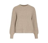Vila Vikachel O-Neck L/S Knit Top/R, Melange Natural, L para Mujer