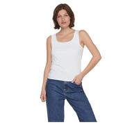 Vila Vikenza O-Neck S/L Tank Top-Noos Camiseta de Tirantes Anchos, Optical Snow, Mujeres