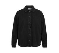 Vila Vikiki L/S Shirt Blk, Black Denim, 38 Mujeres