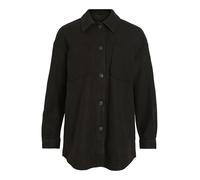 VILA Vikimmi Shirt L/S Chaqueta-Noos Mujer, Negro, XL