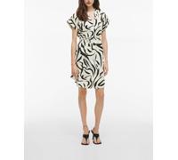 Vila Vila - Vestido camisero corto. Beige Talla 34