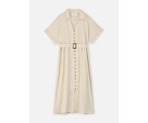 Vila Vilinnen Ss Midi Shirt Dress/Rs 42 Beige