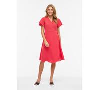 Vila Vilovie S/S Wrap Midi Dress - Noos 42 Rosa