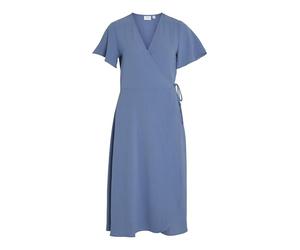 Vila VILOVIE S/S Wrap Midi Dress - Noos, Color Azul., 46