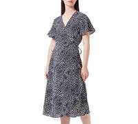 Vila Vilovie S/S Wrap Midi Dress/Su-Noos Vestido, Negro, 46 para Mujer