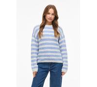 Vila VIMARLEY L/S STRIPED KNIT PULLOVER M Gris