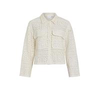 Vila Vimerinda Crochet L/S Cardigan/BFS, Abedul, M para Mujer