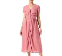 Vila Vimichelle S/S Vestido Midi con Cuello en V, Rosa Antigua, 38 para Mujer