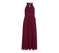 Vila VIMILINA Maxi Dress - Cuello de sujeción, Cabernet/Detail:Elastic, 40
