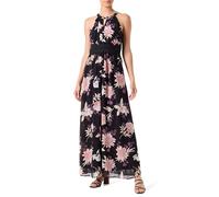Vila Vimilina Maxi Dress/Ka Vestido, Black/AOP:Rose Flower, 42 para Mujer