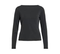 Vila Top Mujer Manga Larga VIMODALA Cuello Barco, Negro1, L