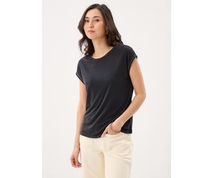 Vila Vimodala C/S O-Neck Detail Top - Noos L Negro
