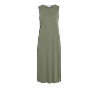 Vila Vimodala O-Neck S/L Midi Dress-Noos, Verde Aceite, M Mujeres
