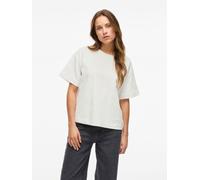 Vila VIMONIE FLOWER EMB S/S O-NECK XS Blanco