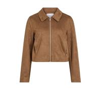Vila Vimoody L/S Fake Suede Jacket-Noos, Coconut Toasted, Numeric_40 Mujeres