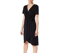 Vila Vinayeli S/S Noos-Rodillera Envolvente Vestido, Negro, M para Mujer