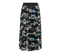 Vila Vinitban Print Midi Skirt-Noos, Negro (Black Beauty), S Mujeres