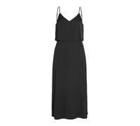 Vila Violina-Vestido Largo con Volantes y Tirantes, Negro, 44 para Mujer