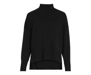 Vila VIOSTRIA Rollneck L/S Knit Top Noos, Negro (Black Beauty), L
