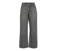 Vila Vipalma RW - Jeans Anchos Pal250-Noos para Mujer, Mezclilla Gris, 38W x 30L, Gris Denim, 38W / 30L
