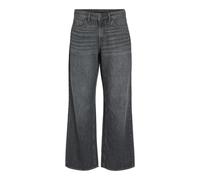 Vila Vipalma RW Wide Jeans Grey Pal250-Noos, Black Denim, 40W / 32L Mujeres