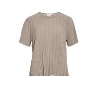 Vila Viplisa O-Neck S/S Top - Noos, Beige, L
