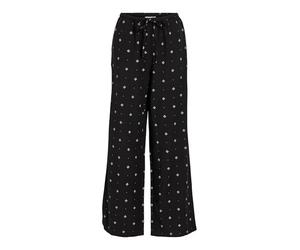 Vila Viprisilla Print RW Pants, Negro (Black Beauty), 34