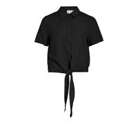 Vila Viprisilla S/S Knot Camiseta Camisa, Negro (Black Beauty), 42 Mujeres