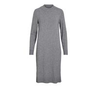 Vila Viril Crew Neck L/S Midi Dress-Noos Vestido, Color Gris, S Mujeres