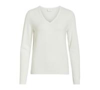 Vila Viril L/s V-Neck Knit Top-Noos Suéter, Alyssum Blanco, S para Mujer