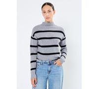 Vila Viril Mockneck L/S Knit Rib Top 2- Noos L Gris