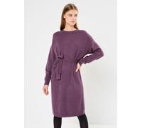 Vila VIRIL O-NECK L/S BELT KNIT DRESS - NOOS XL Violeta