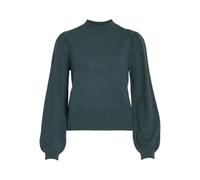 Vila Viril Turtle-nk Balloon L/S Top-Noos Jersey de Punto, Pino Ponderosa, S para Mujer