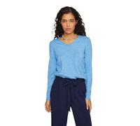 Vila Viril V-Neck L/S Knit Top-Noos, Azul Claro, S para Mujer
