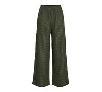 Vila Viromila HW Wide 7/8 Pants, Deep Depths, L Mujeres