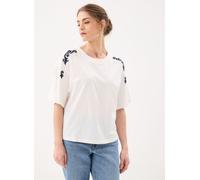 Vila Virubie S/S Embroidery T-Shirt/R XL Blanco