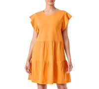 Vila Visa S/S Dress /2 Vestido, Sun Orange, XL para Mujer