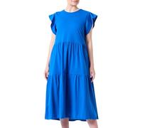 Vila Visa S/S Midi Dress /1 Vestido, Lapis Blue, L para Mujer