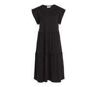 Vila Visa S/S Midi Dress /1 Vestido, Negro, XL para Mujer