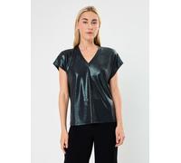 Vila VISAINA V-NECK CAPSLEEVE T-SHIRT/C29 36 Verde