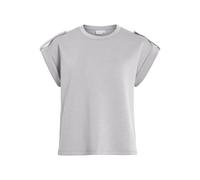 Vila Visiffi O-Neck Cap Sleeve Top/PB, Gris Claro, M