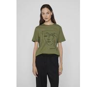 Vila VISYBILLA O-NECK S/S T-SHIRT/PB M Verde