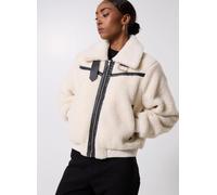 Vila Vitedina L/S Bomber Teddy Jacket 40 Blanco