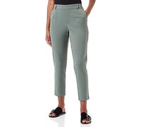 Vila Vivarone HW Slim Pant-Noos Pantalones de Tela, Duck Green, 36 para Mujer