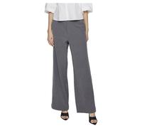 Vila Vivarone HW Wide Pant-Noos Pantalón, Color Gris, 42 Mujeres